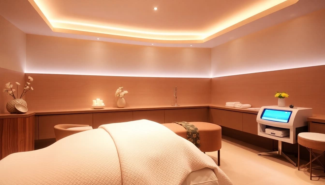Experience transformative tratamente faciale sibiu with advanced technology in a serene spa environment.