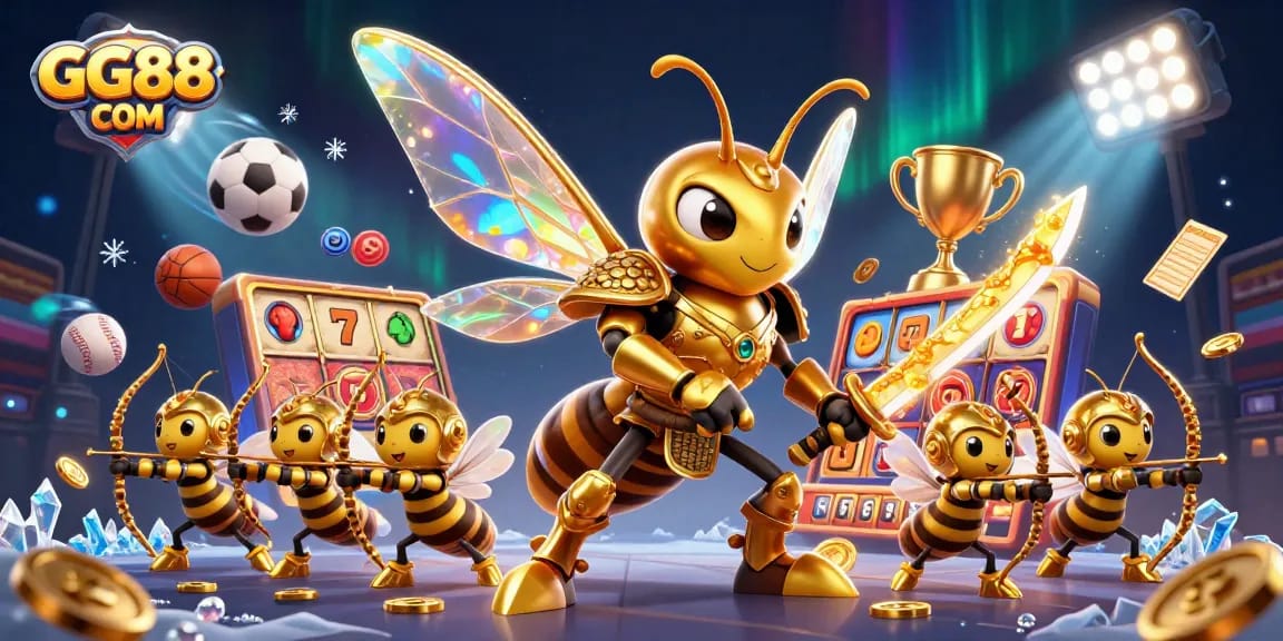 Experience the excitement at GG88 COM with vibrant casino elements, 3D characters, and thrilling game action.