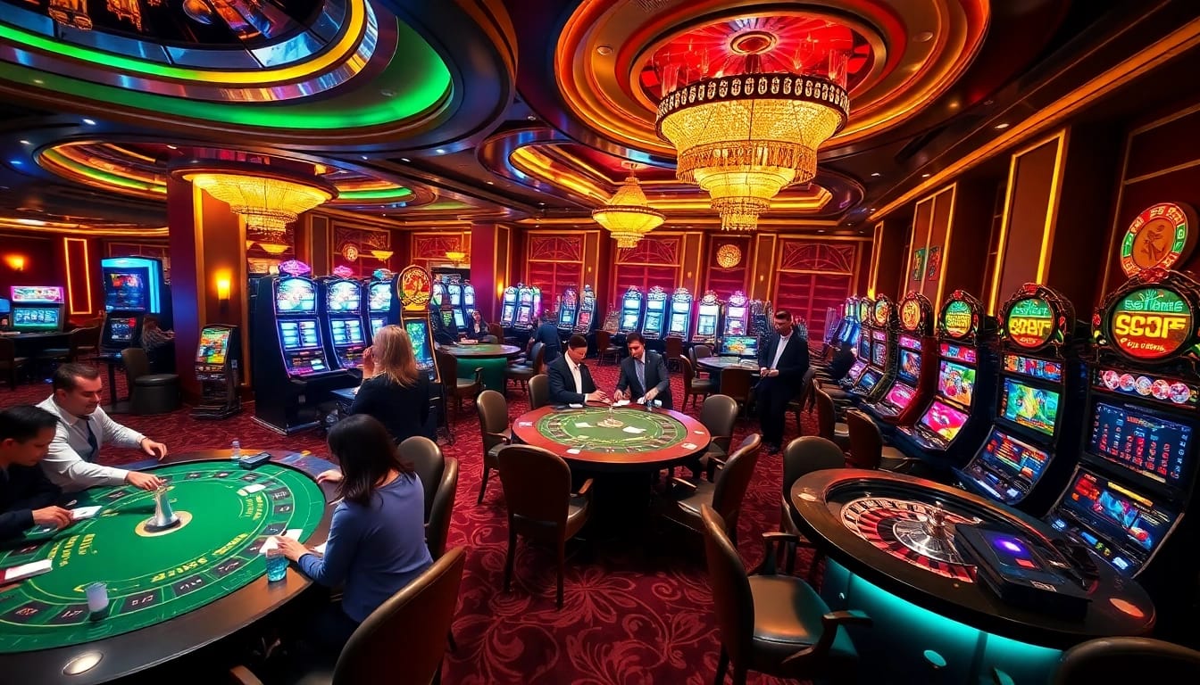 Experience the thrill of fun798 with vibrant casino action at a high-stakes poker table.