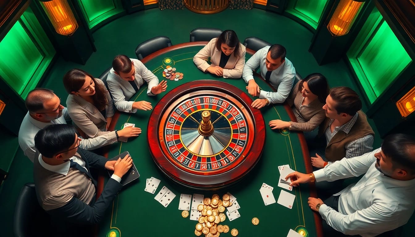 Experience the thrill of DF999 bet with an exciting casino scene featuring vibrant roulette action.