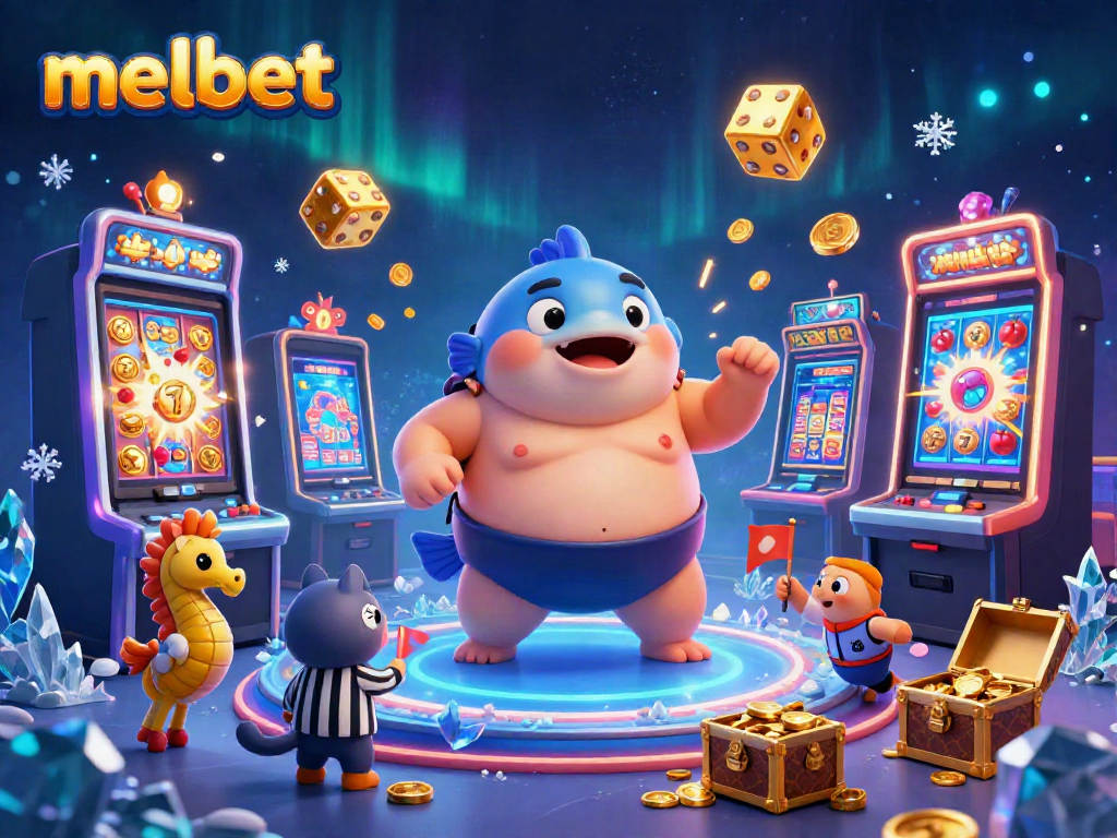Engage in thrilling betting with Melbet through exciting underwater casino scenes featuring vibrant characters and animations.