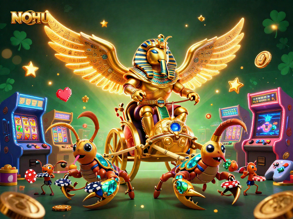 Experience epic wins with NOHU in this dynamic casino adventure featuring vibrant game elements.