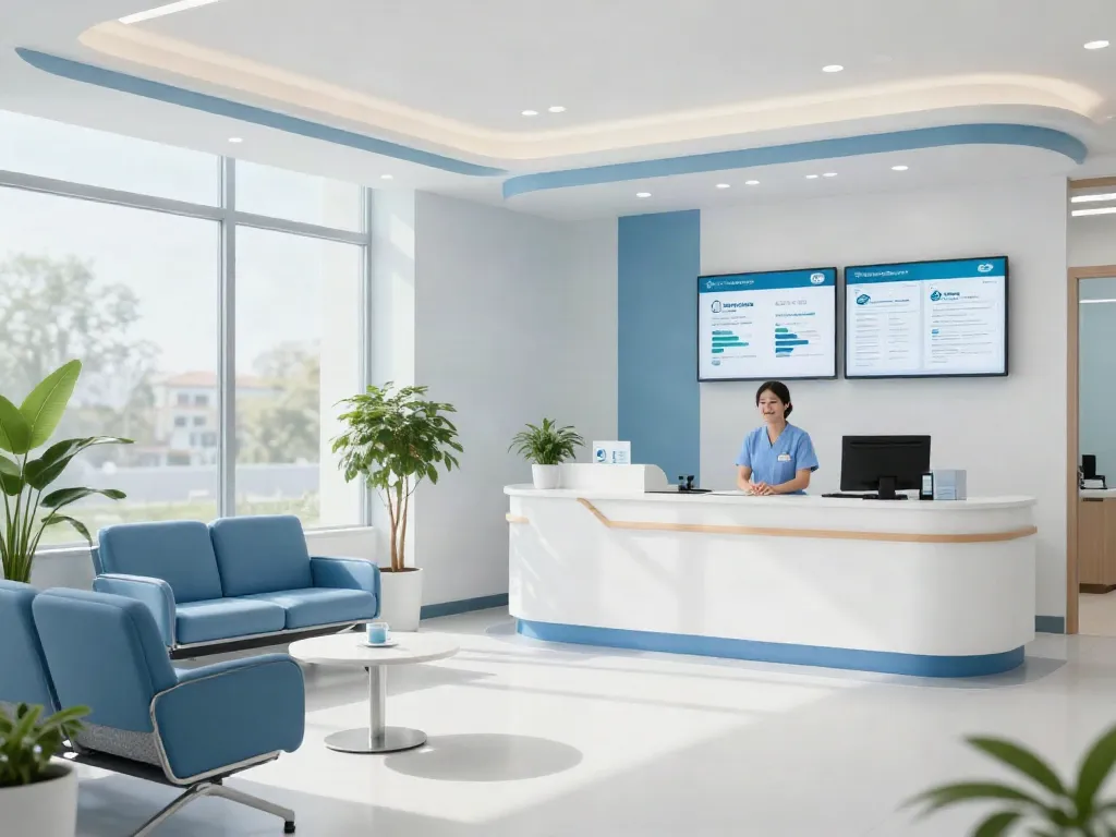 Weight loss pharmacy with professional medical services in a welcoming clinic, featuring patient care elements.