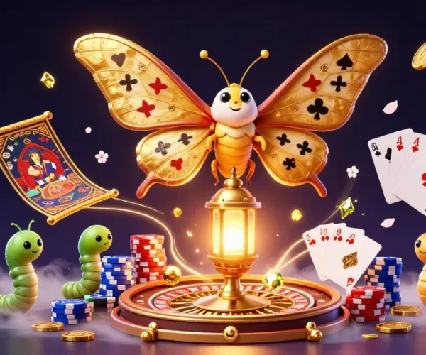 Experience thrilling games at mhfe's vibrant 3D casino scene featuring dazzling elements of luck and fortune.